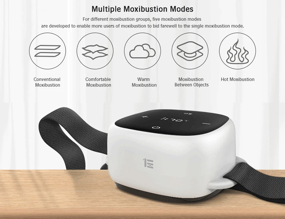 Xiao mi Smart Moxibustion Box набор mi умное устройство контроля температуры OLED дисплей для бездымного прижигания коробка для семьи