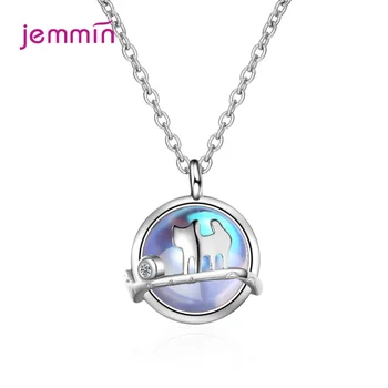 

New 925 Sterling Silver CZ Pendant Necklaces for Women Female Lovely Animal Wedding Statement Chain Necklace Ocean Beach Jewelry