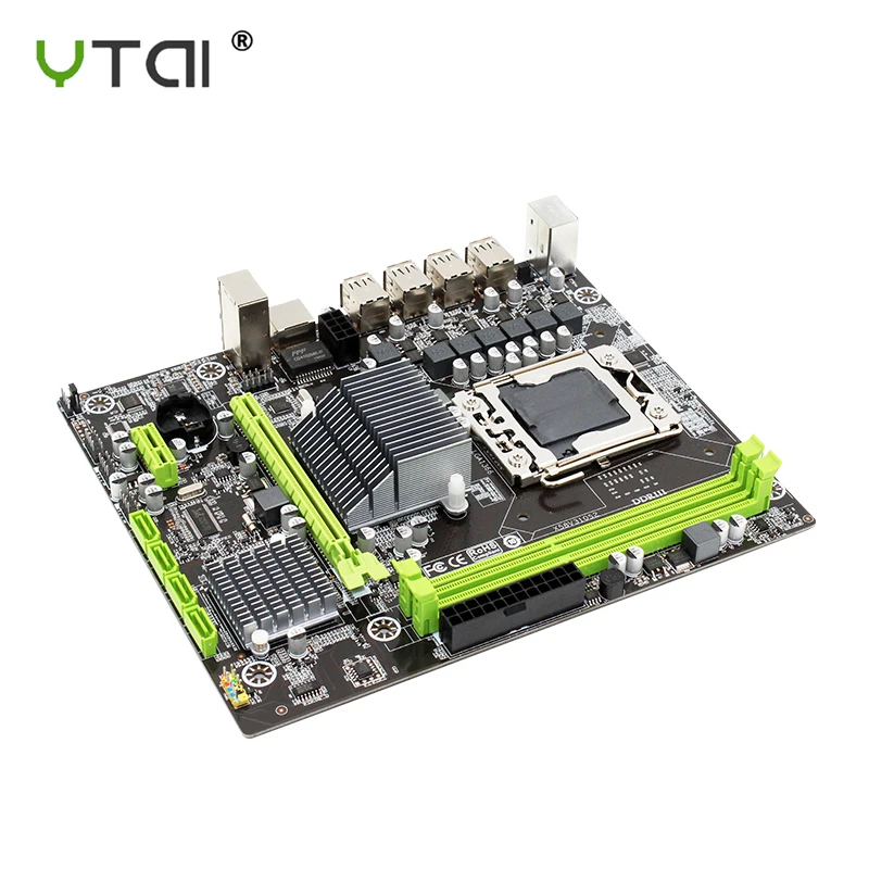 X58 motherboard lga 1366 slot PCI E16X supports ecc reg memory and processor xeon e5 sata2 2