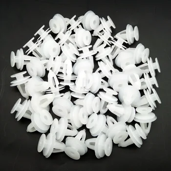 

50pcs Car Door Push Clip White Lined Cover Rivet Fasteners For Peugeot 107 108 2008 308 3008 507 206 207 208 208 Gti 301 307