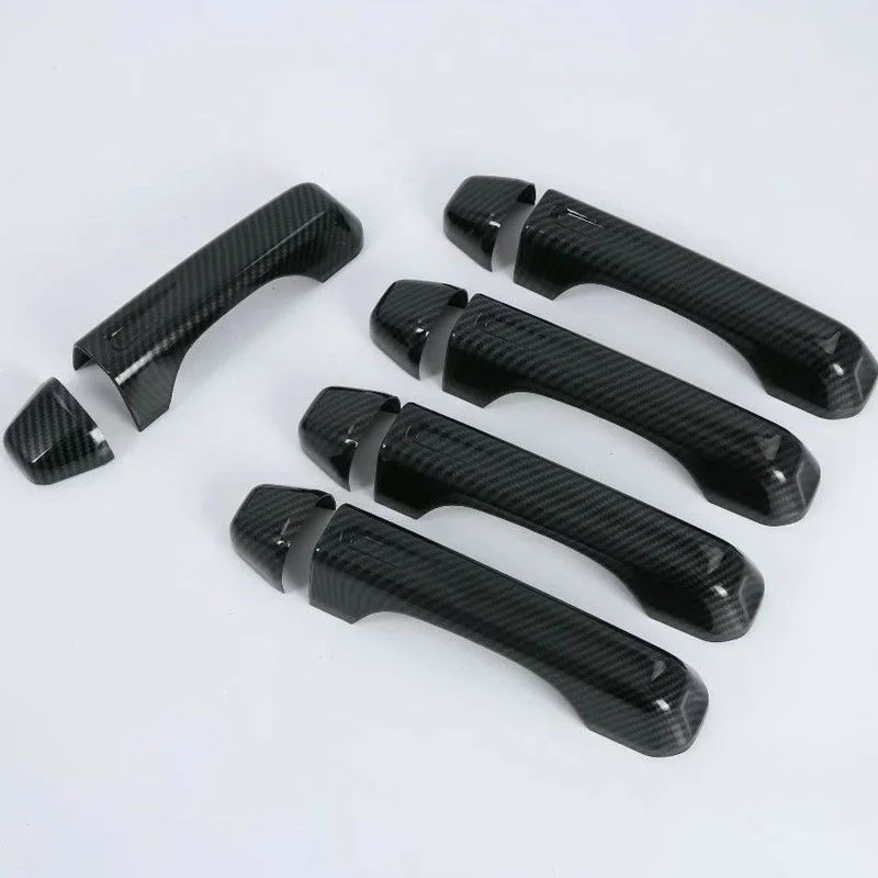 New Carbon Fiber Look Door Handle Cover Trim 10Pcs For Jeep Wrangler Jl