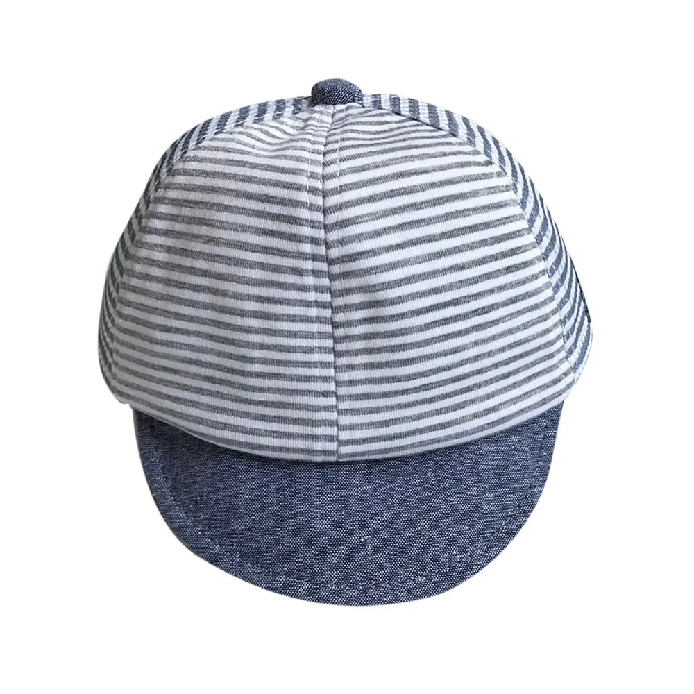 Spring Summer Baby baseball cap Baby Hat Cute Casual Striped Soft Eaves Kids Baby Boy Girl Beret Caps Girls Sun Hats