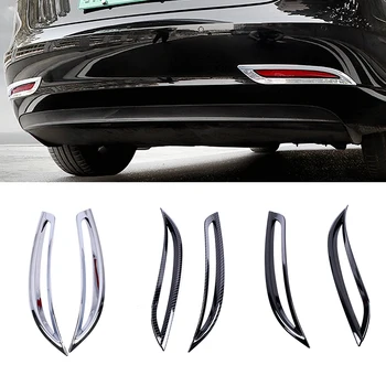 

For Tesla Model 3 Rear Fog Light Foglight Lamp Ring Frame Cover Trim Black Carbon Fiber Silver Color Sticker