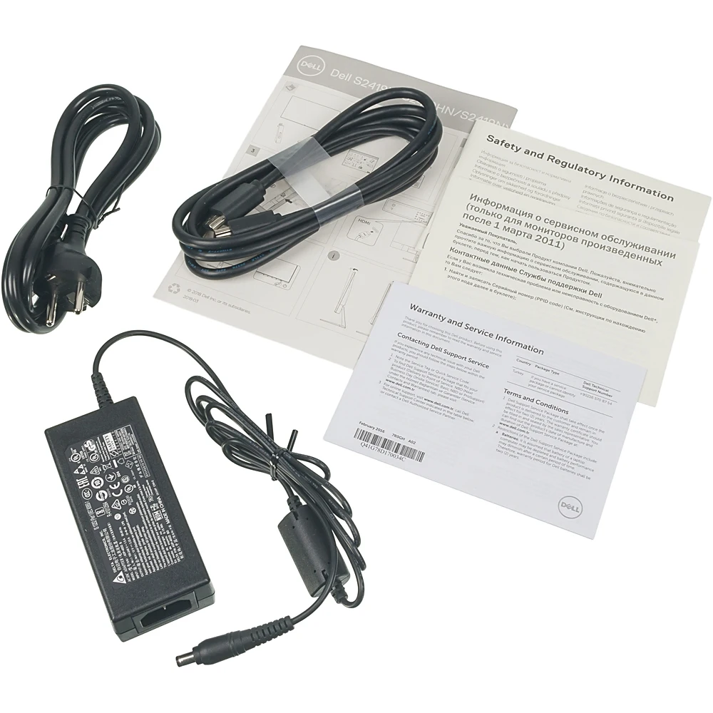 Монитор Dell 23.8" S2419HN черный IPS LED 5ms 16:9 HDMI PS 1000:1 250cd