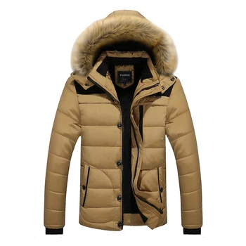 

2019 New Arrival Warm Winter Jacket Men Hooded Casual Slim Parka Brand Men's Coat Warm Down Plus size L-6XL 20-21