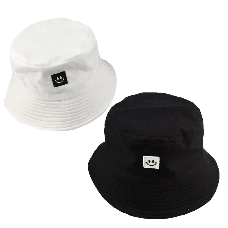 Bucket hat men and women summer bucket hat banana print black white solid hat hip-hop outdoor hat fishing fisherman hat