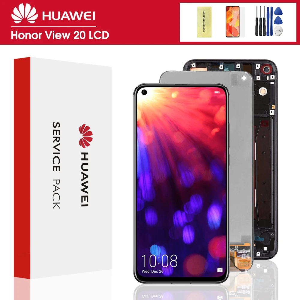 ЖК-дисплей 6 4 дюйма для Huawei Honor V20 View 20 с сенсорным экраном и дигитайзером замены