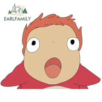 

EARLFAMILY 13cm x 10.1cm For Ponyo On The Cliff Car Truck Decal Bumper Car Stickers Window Decals Scratch-proof Sticker