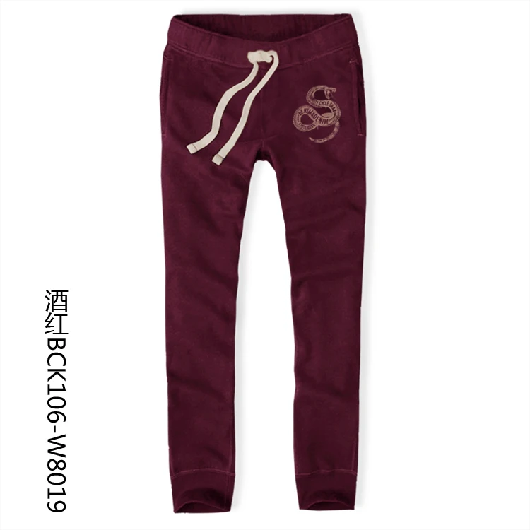 new men sweatpants feet slim trousers big plus size cotton af hollistic men sweatpants wine red pants 4XL 5XL