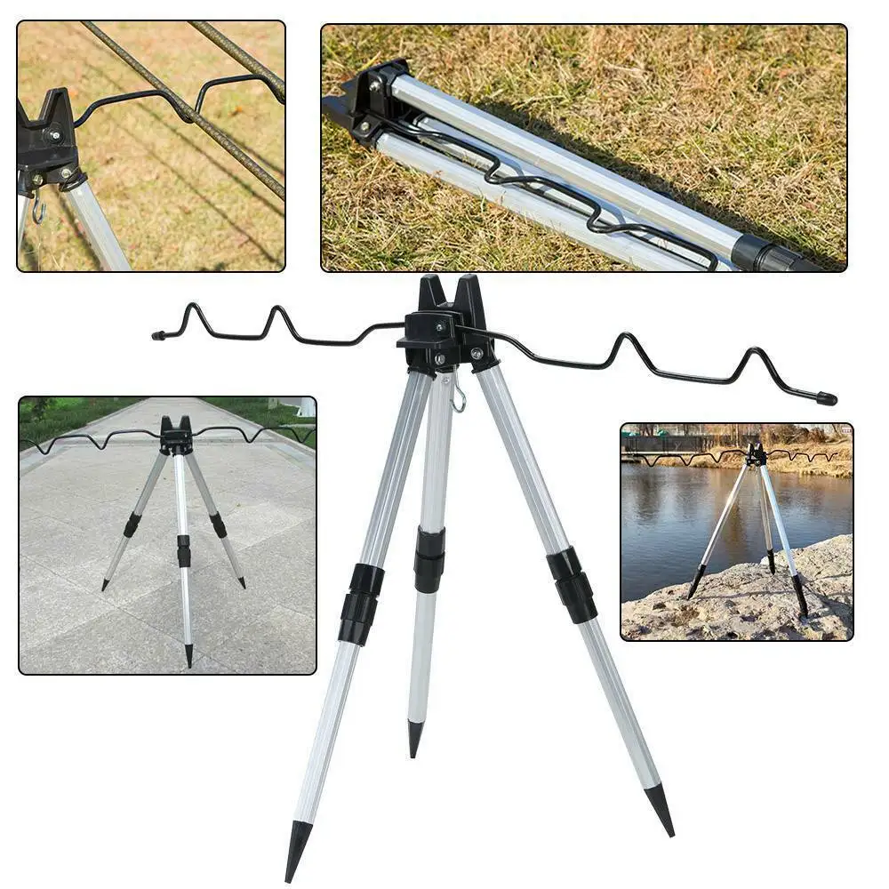 

Ocean Fishing Beach Stabilizer Pole 5-pole Rest Beach Tripod for Stand Fishing Accessories