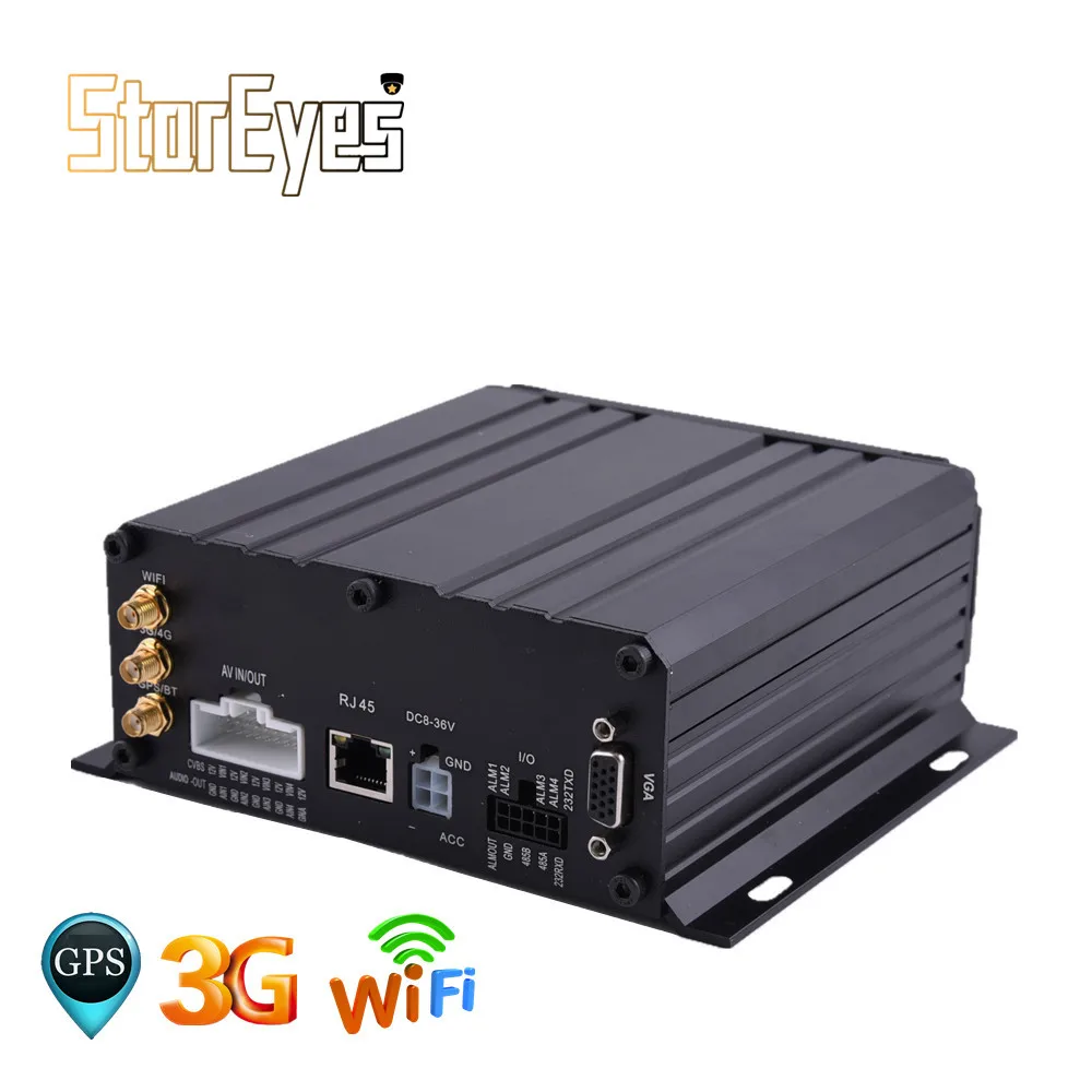 WiFi GPS 3G AHD 720P HDD SD карта 4ch Мобильный DVR для прицепа грузовика такси автомобиля