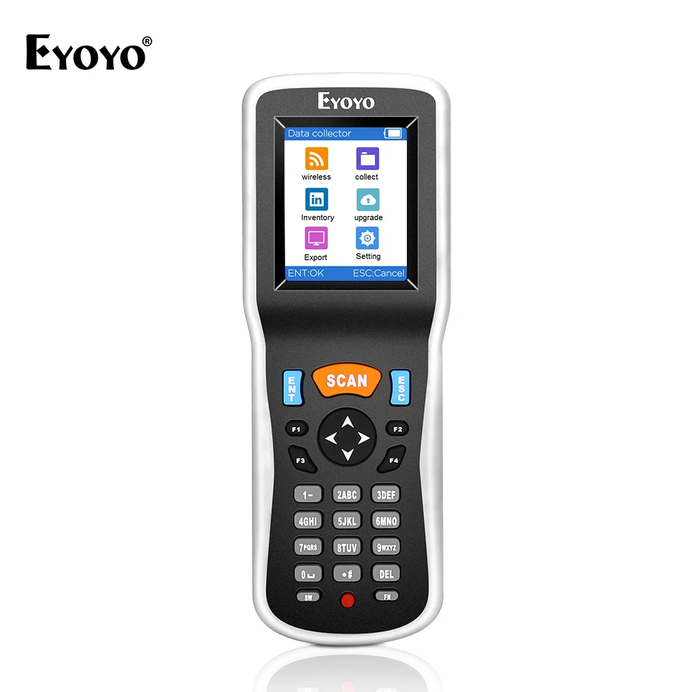 Eyoyo PDT6000 Bar Code Scanning Instrument Handheld Inventory Data Terminal Collector Barcode Scanner PDT 1D with USB Port