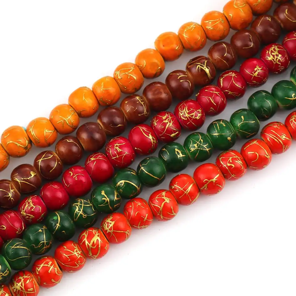 DoreenBeads модные деревянные бусины-разделители круглые зеленые подвески для