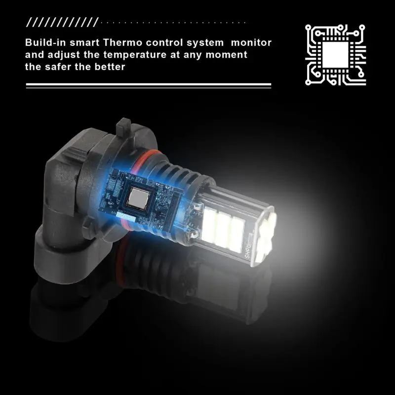 DC12V-9006-24 светодиодный лампы автомобиля анти-туман лампа пару белых светильник Замена для фар дальнего света автомобильной LX9C