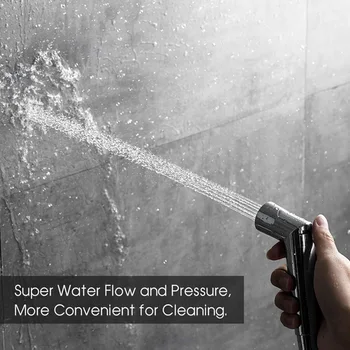 

Easy Install Bathroom Cleaning Tools Home Ergonomic Faucet ABS Plating For Toilet Pressure Control Hand Held Bidet Sprayer