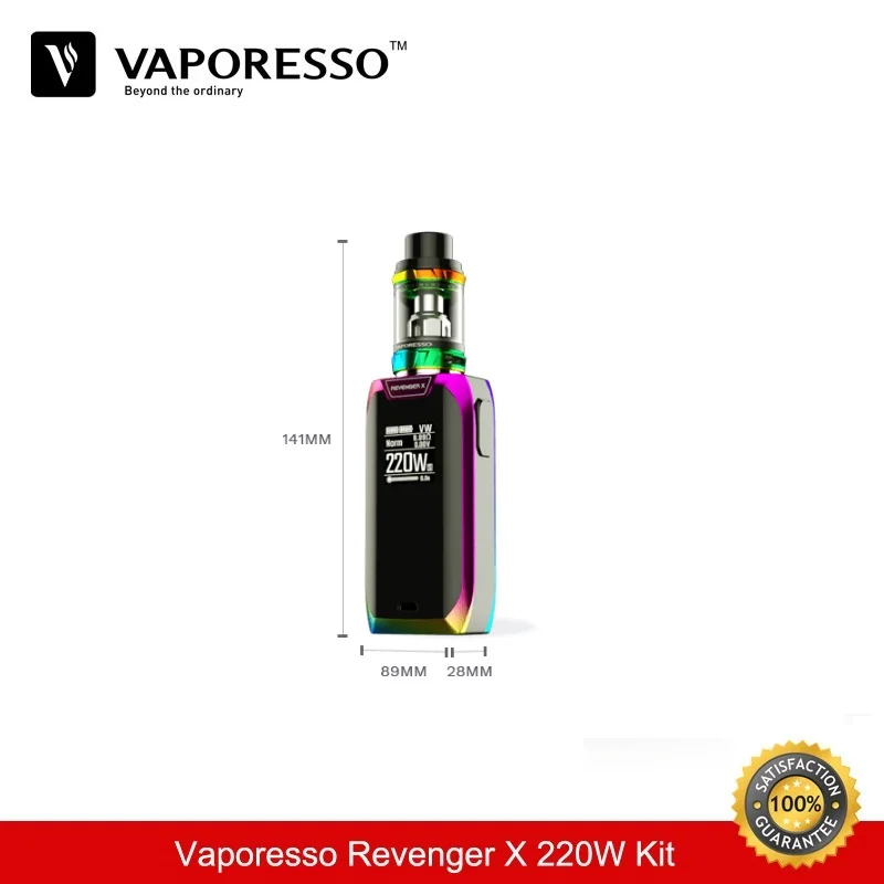 Испаритель Vaporesso Revenger X Kit 220 Вт TC бокс мод с баком для вейпа NRG 5 мл катушка GT4