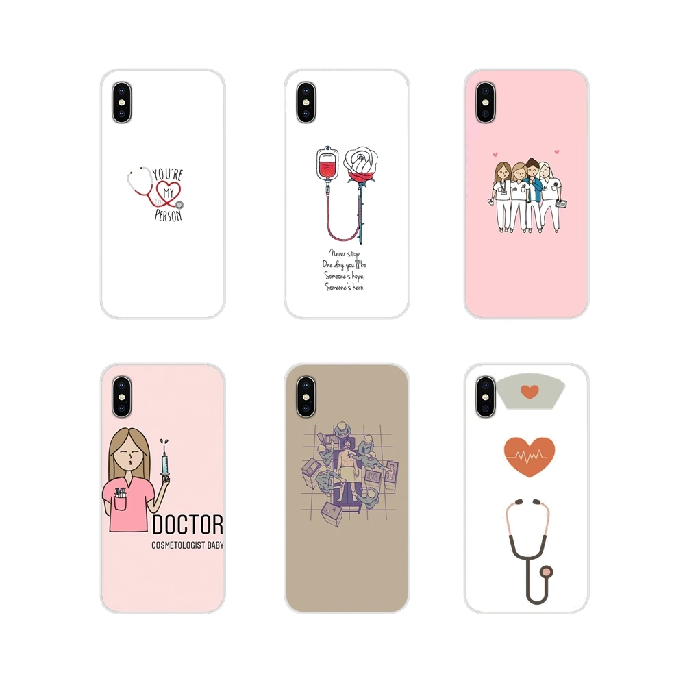 

For Huawei G7 G8 P7 P8 P9 P10 P20 P30 Lite Mini Pro P Smart Plus 2017 2018 2019 Cartoon Medicine Doctor Nurse Mobile Phone Cover