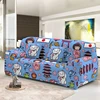 Cartoon Japanese Doll Elastic Sofa Cover For Living Room Decor 1/2/3/4 Seat Full Wrapped Slipcovers Dust-proof Couch Covers 6