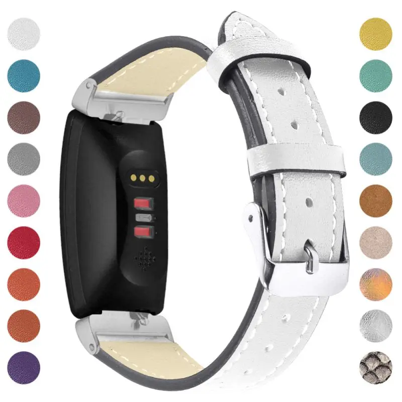 Совместимость для Fitbit вдохновить& для Fitbit Inspire HR ремень кожаный ремешок Регулируемый замена аксессуары, ремни