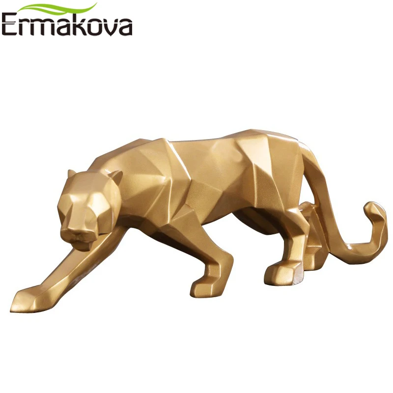 Фигурка леопарда ERMAKOVA 10 дюймов современная абстрактная Геометрическая статуя