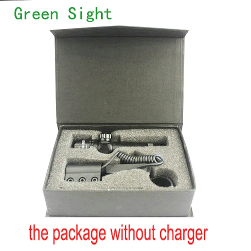green-no charger Открытый зеленый лазерный оптический прицел с креплением для направляющая пистолета и винтовки страйкбол пистолет Охота Стрельба 9/20 мм - Цвет: green-no charger