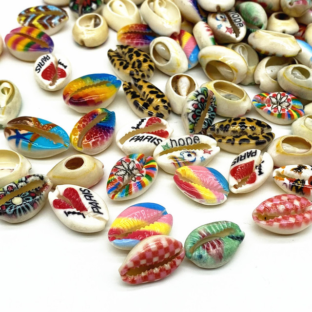 Multicolor Natural Shell Loose Spacer Beads 10-20mm Oval Beaded For Jewelry Charm Necklace Bracelet Accessory #ZZ04
