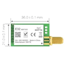 E32-868T20D módulo sx1276 868mhz 868 mw ttl lora módulo sem fio 100 mhz