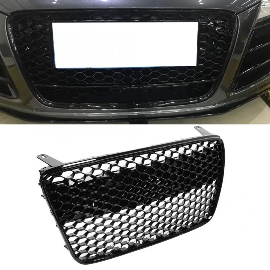 Автомобильный передний бампер Гриль Центральная решетка для Audi R8 2007 2008 2009 2010 2011