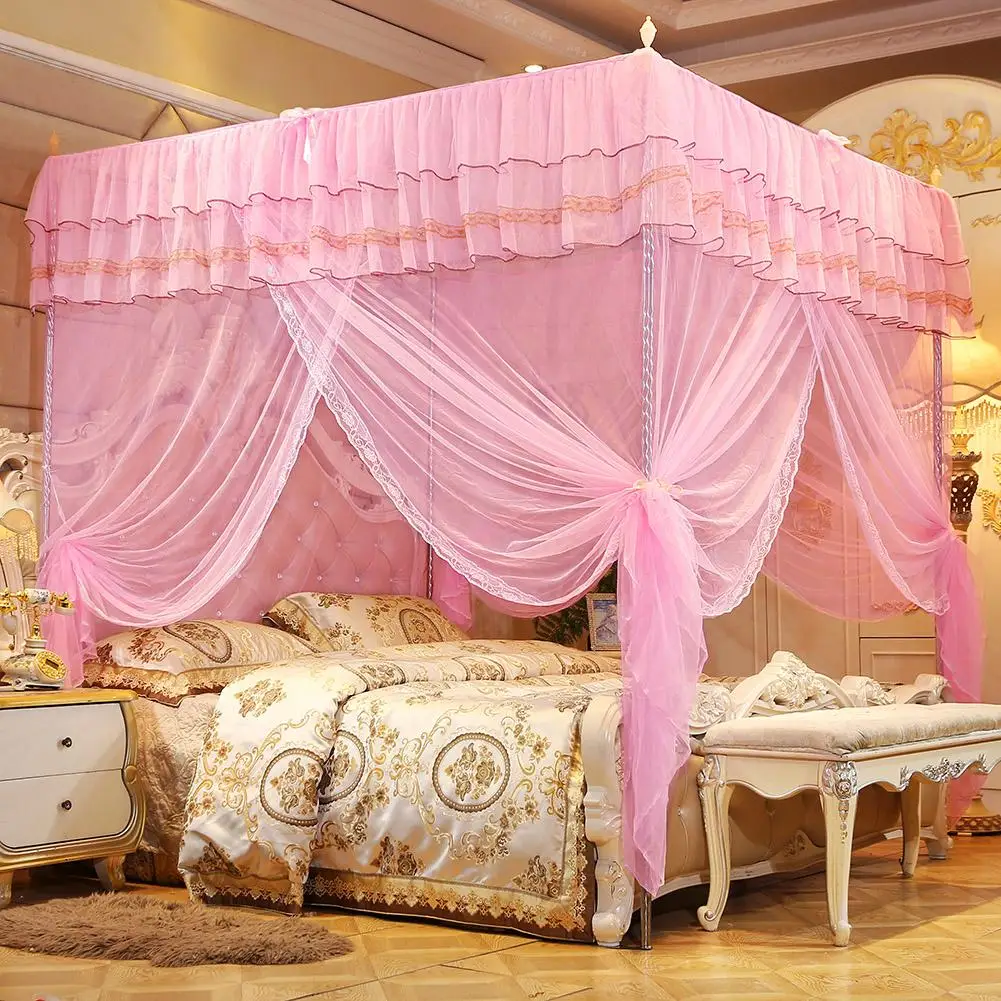 2019 Luxury Princess Three Open Doors Bed Canopy Mosquito Net - 2019 Luxury Princess Three Open Doors Bed Canopy Mosquito Net