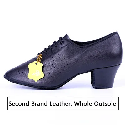 Танцевальная обувь BD Dance T1; женская обувь для обучения танцам; парусиновая Женская танцевальная обувь; Стандартные бальные туфли - Цвет: Second Brand Leather