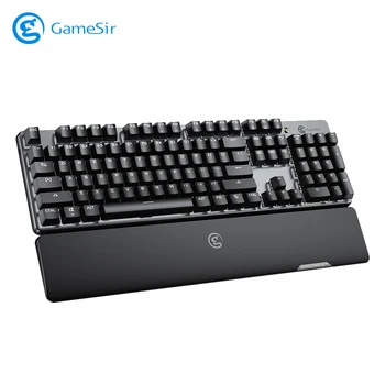 

GameSir GK300 Space Gray Keyboard with 2.4GHz Wireless and Switches Blue Mechanical TTC Is to Keyboard for Players