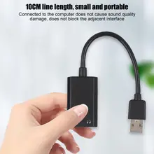 Ноутбук звуковая карта SKT2-BK USB2.0 внешний диск звуковая карта с наушниками микрофонный вход для ноутбука Настольный