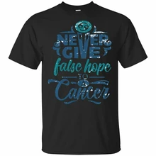 ¿Vintage símbolo del zodiaco del cáncer signo nunca dar Flase negro, camiseta de la Marina S-3Xl? Camiseta estilo última noticia