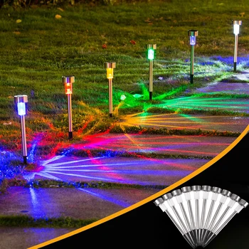 

LED Solar Powered Lawn Lamp Waterproof Outdoor LED Garden Lamp Yard Pathway Landscape Decoration Light Street Sidewalk Light