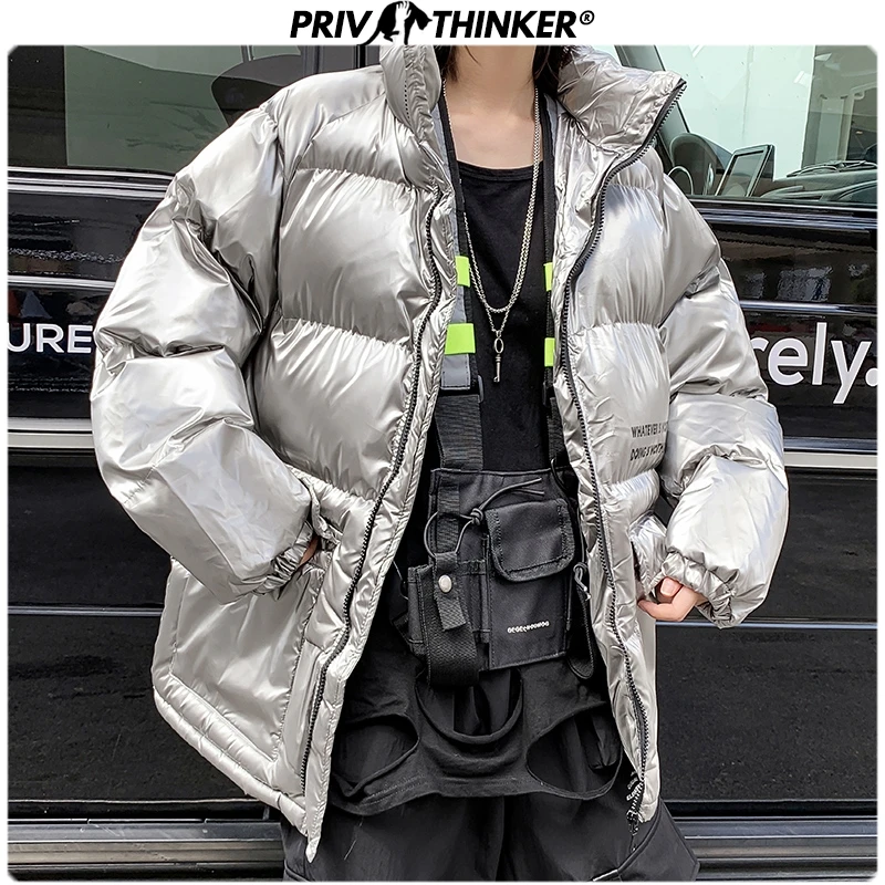 Privathinker Woman Streetwear 5XL Hip Hop Parkas Ladies Thicken Warm Winter Jackets Coat Male Windbreaker Streetwear Parka