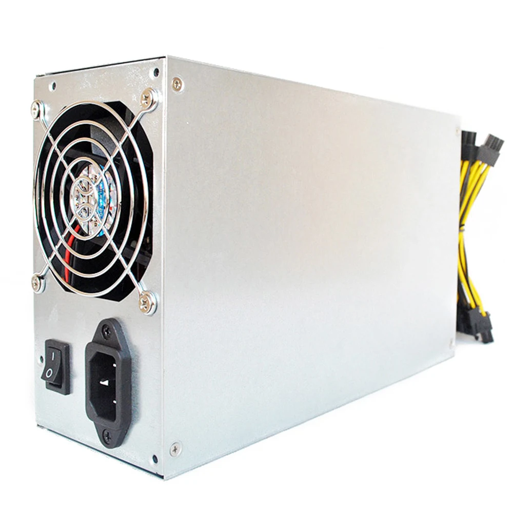 

160-270V 1800W Dual Ball Bearing Fan Dedicated Power Supply for S9 L3+ D3 R-4 A7 E9 Miner Mining Machines with Metal Housing