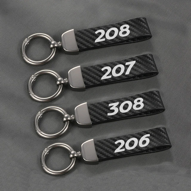 Car Keychain Logo Keyring Accessories For Peugeot 206 207 208 301 307 308  T9 406 407