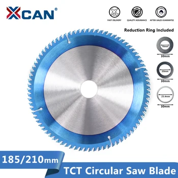 

XCAN Wood Saw Blade 185/210/255mm Circular Saw Disc Nano Blue Coated TCT Blades Carbide Tipped Saw Blades Wood Cutting Disc