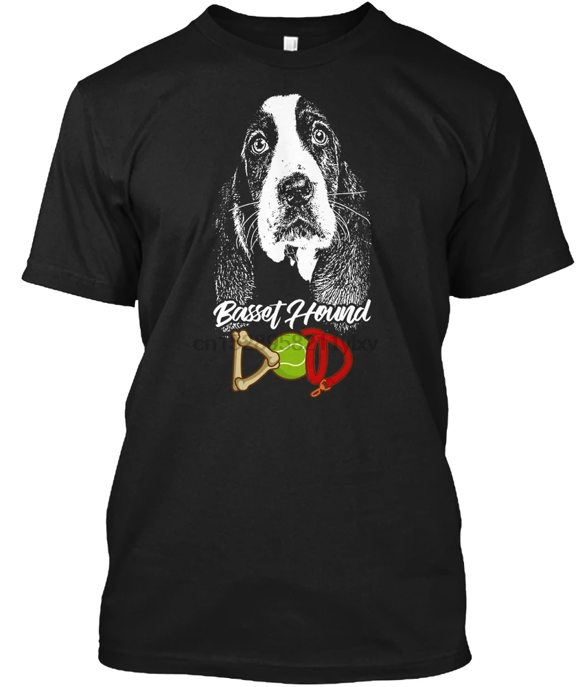 Мужская футболка Basset Hound Dad футболки женские | одежда