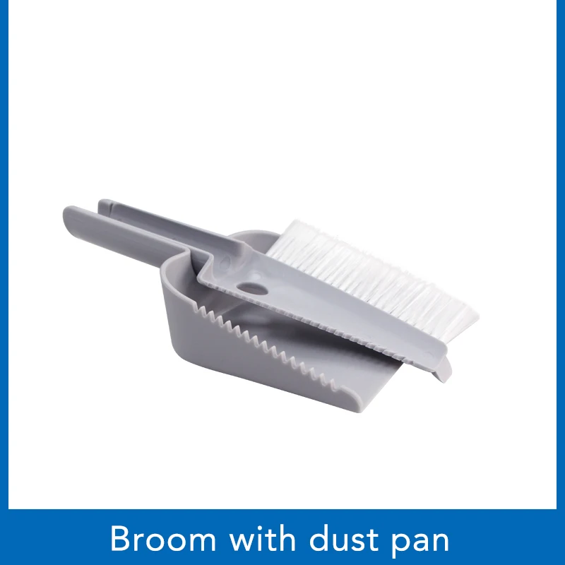 broom and dustpan Пластиковая мини метла и совок настольная щетка и совок для чистки стола, окна клавиатуры кухни - Цвет: broom and dustpan