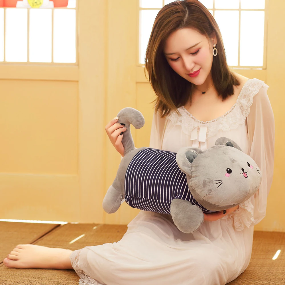 Большой кот плюшевая кукла игрушка котенок кошка мягкие животные кукла мягкая подушка с игрушки-одеяла для детей детские подарки на день рождения