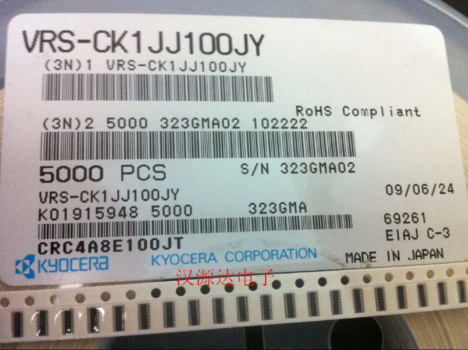 50 шт./Лот печатная трафаретная печать SMD exclusion 0402X8 100 10R 10 Ом 16 футов 16P8R CRC4A8E100JT 100%
