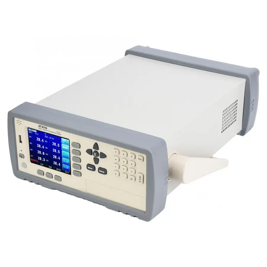 AT4116 TFT Screen Display USB Port Multichannel 16 Channel Temperature Tester Measurement-200-1300 Celsius