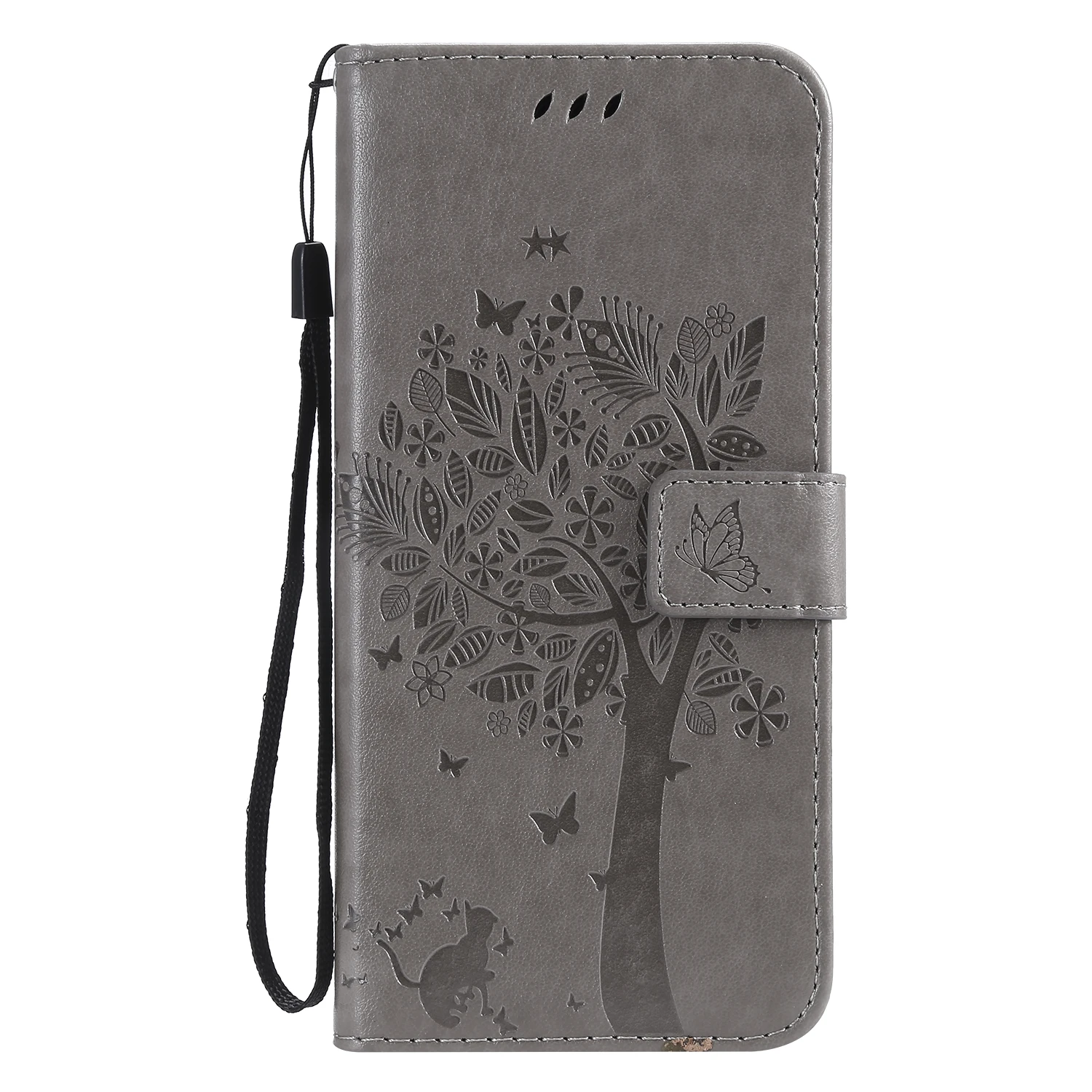 gray Флип-кейс LG Q60 для 6,2" LG Q60 LMX525EAW кожаный чехол LG Q60 LM-X525EAW чехлы для телефонов LG LMX525EAW сумка для телефона - Цвет: gray