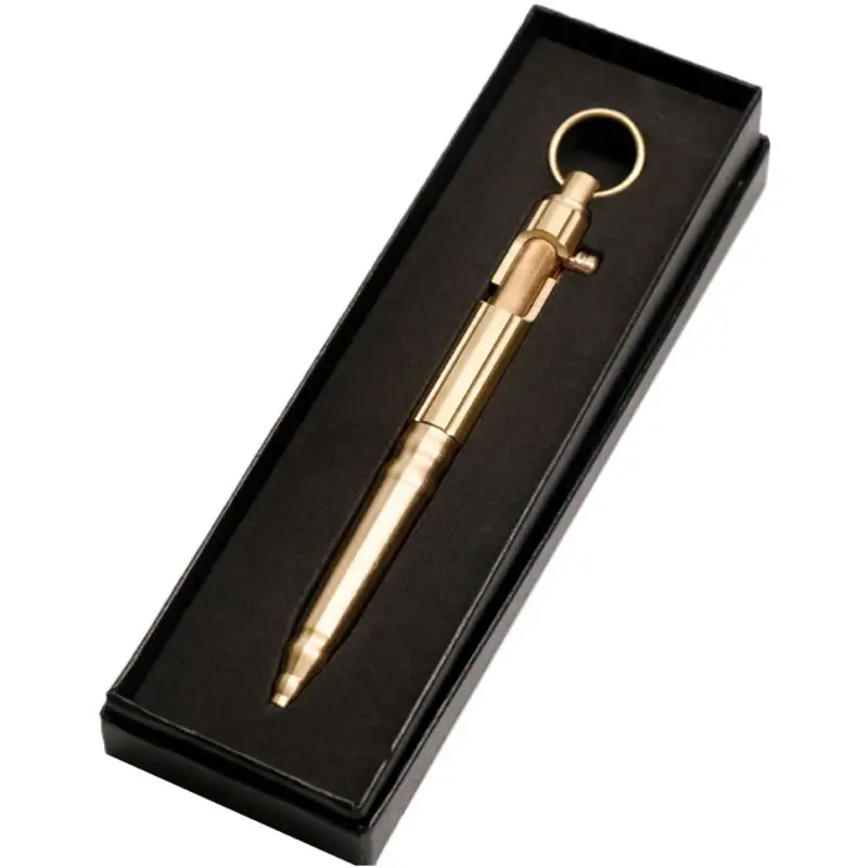 

Retro Practical Bolt Action Type Ballpoint Pen Writing Tool Unique Design Gifts