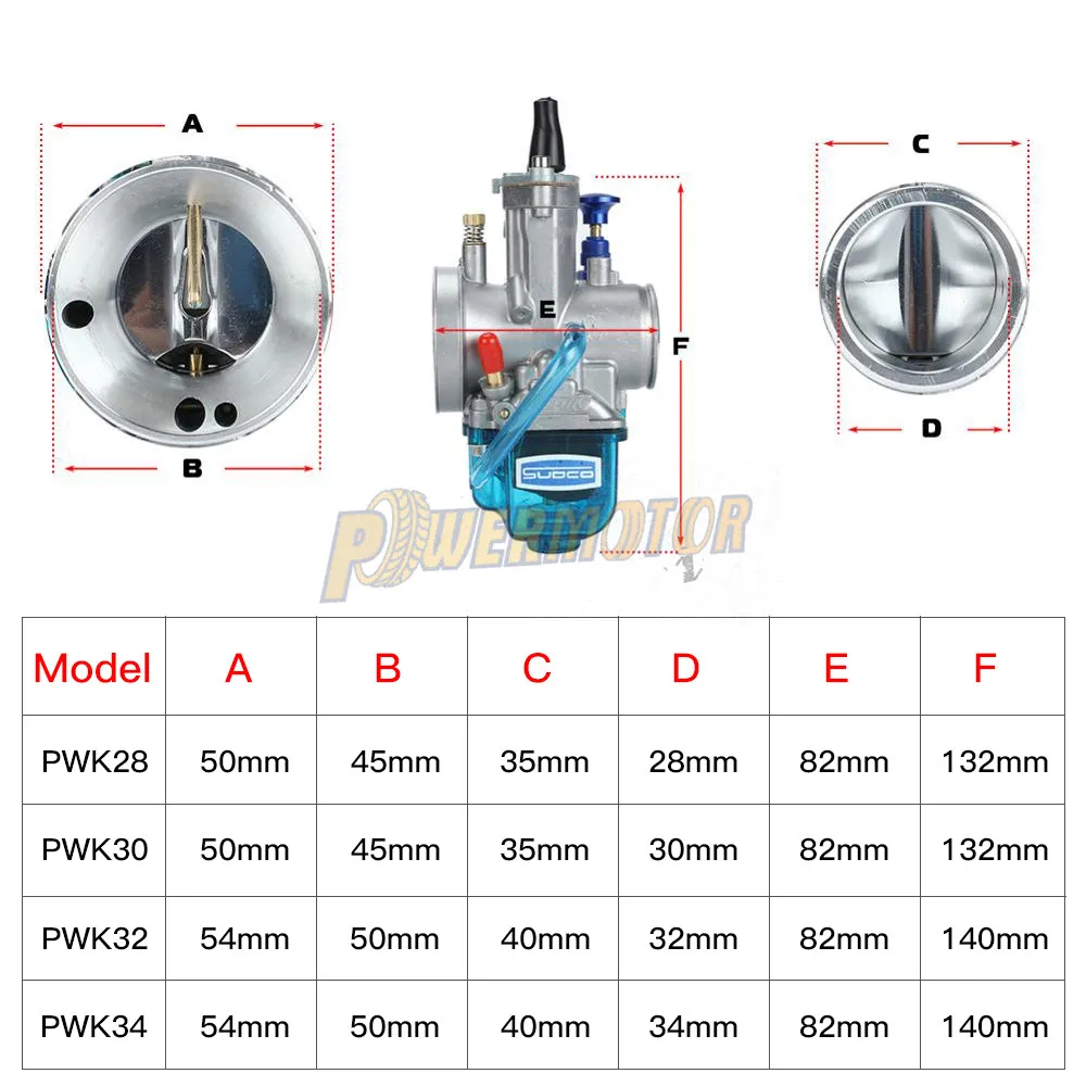 reposição para keihin pwk 28 30 32