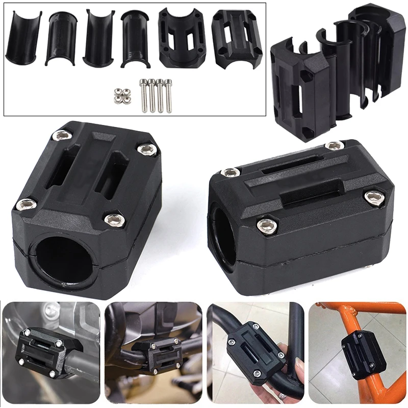 

1 Pair Universal Motorcycle Part Bumper Protection Guard Block 22mm 25mm 28mm Bumper Protection Blocks With Accessories