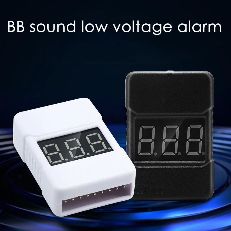 LED Display Lipo Battery Tester Low Voltage Buzzer Alarm With ABS Shell