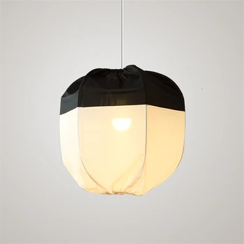 

Design Nordic Canvas Iron Pendant Lights Bedroom Fabric Shade Decorative Modern Living Room Dining Room Hanging Lights Lighting