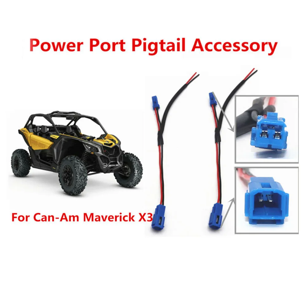

2pcs 320mm UTV Power Port Pigtail Wiring Tool Set For Can-Am Maverick X3 4x4